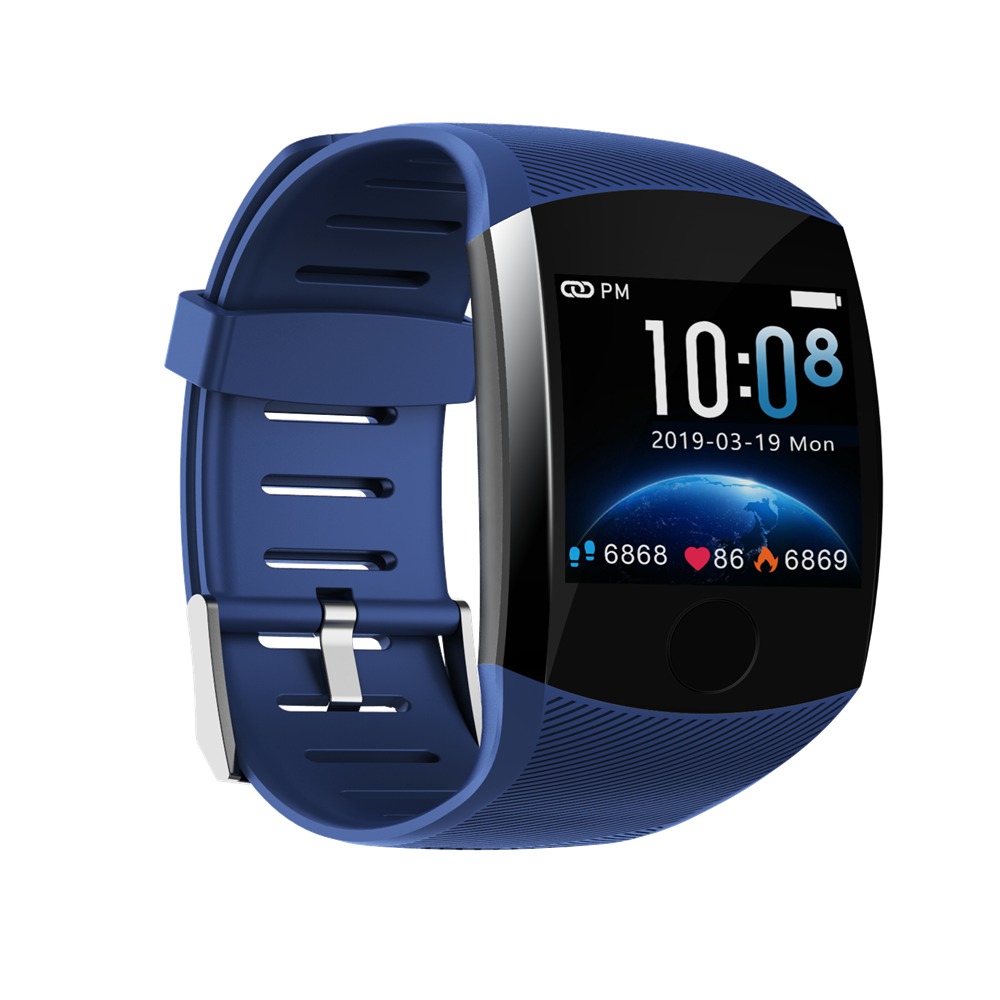 

Makibes B01 Smartwatch 1.3 Inch TFT Screen Blood Pressure Heart Rate Sleep Monitor IP67 Multi Sport Modes Fitness Tracker - Blue