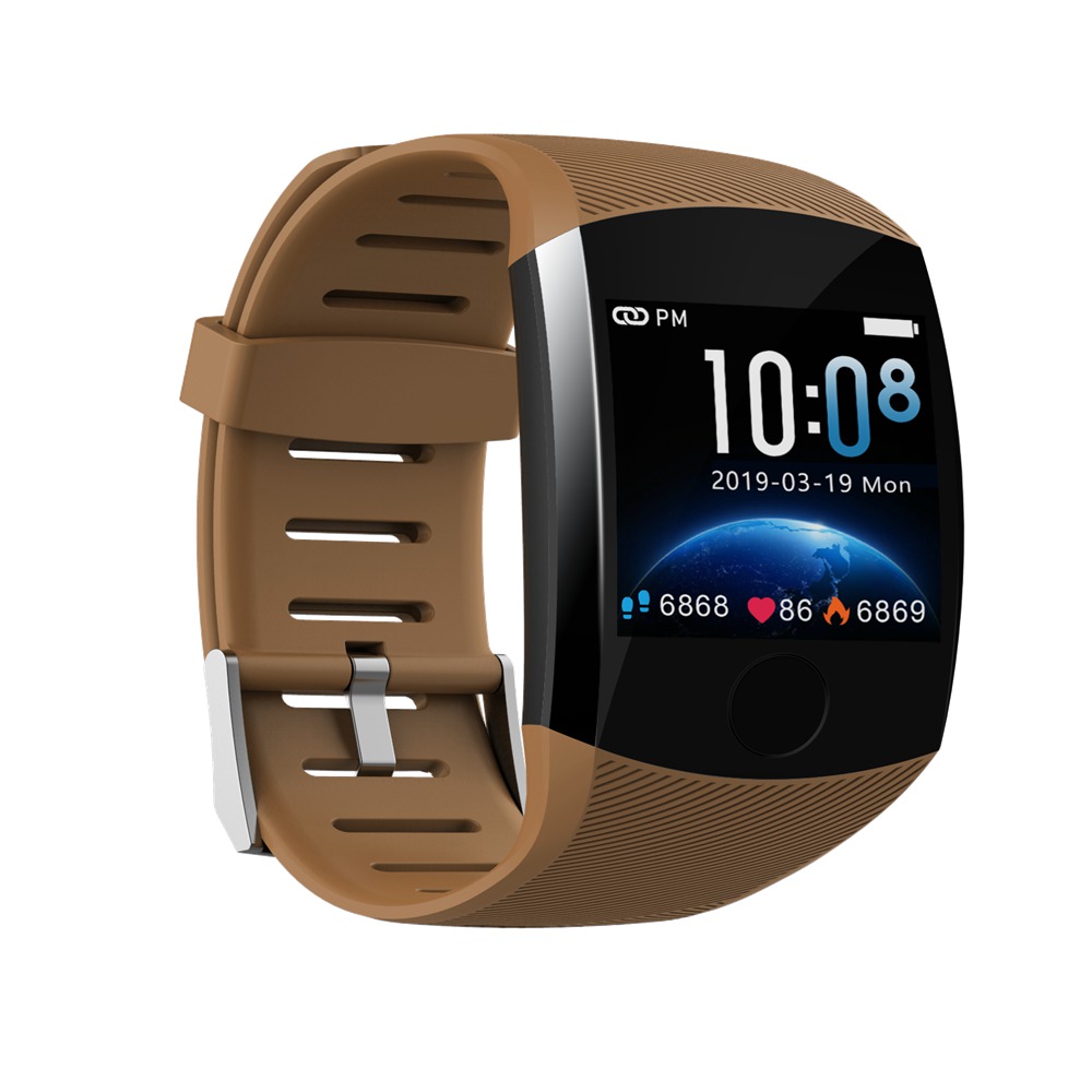Makibes B01 Water Resistant Smartwatch Fitness Tracker Coffee
