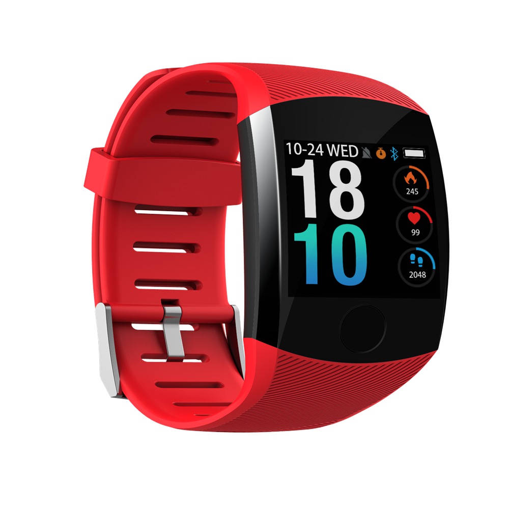 Makibes B01 Water Resistant Smartwatch Fitness Tracker Red