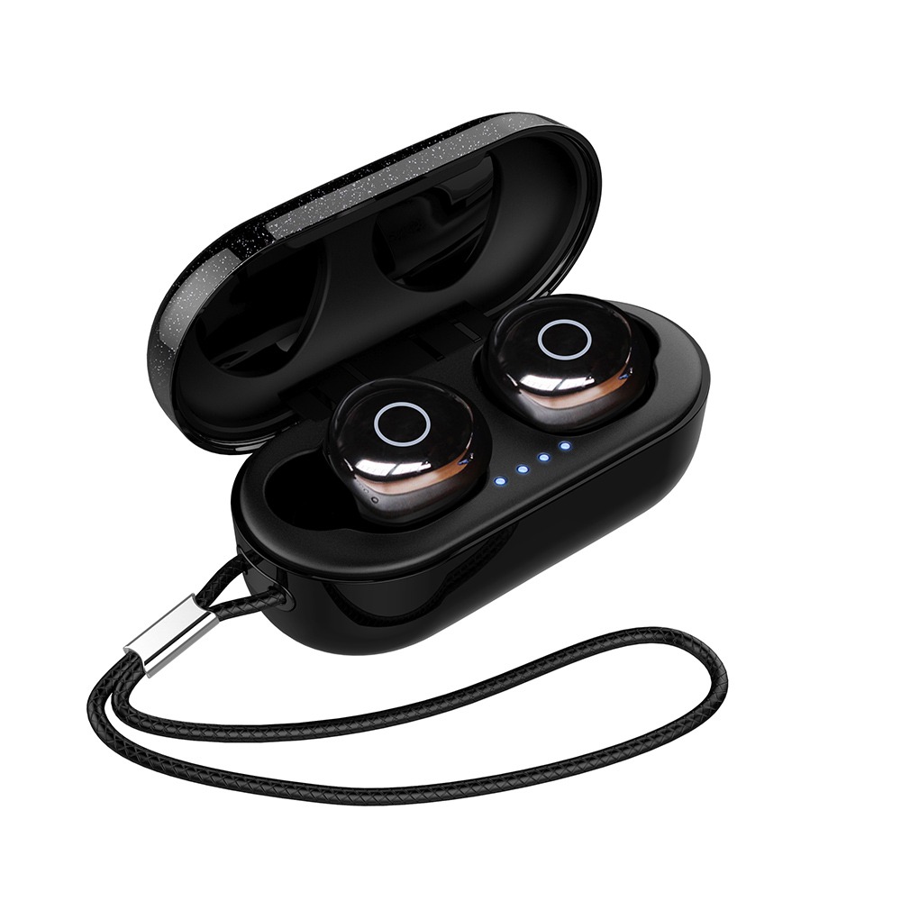 Ovevo Q65 Pro Bluetooth 5.0 True Wireless Earbuds IPX7 Binaural call Independent Usage 18 Hours Playtime - Black