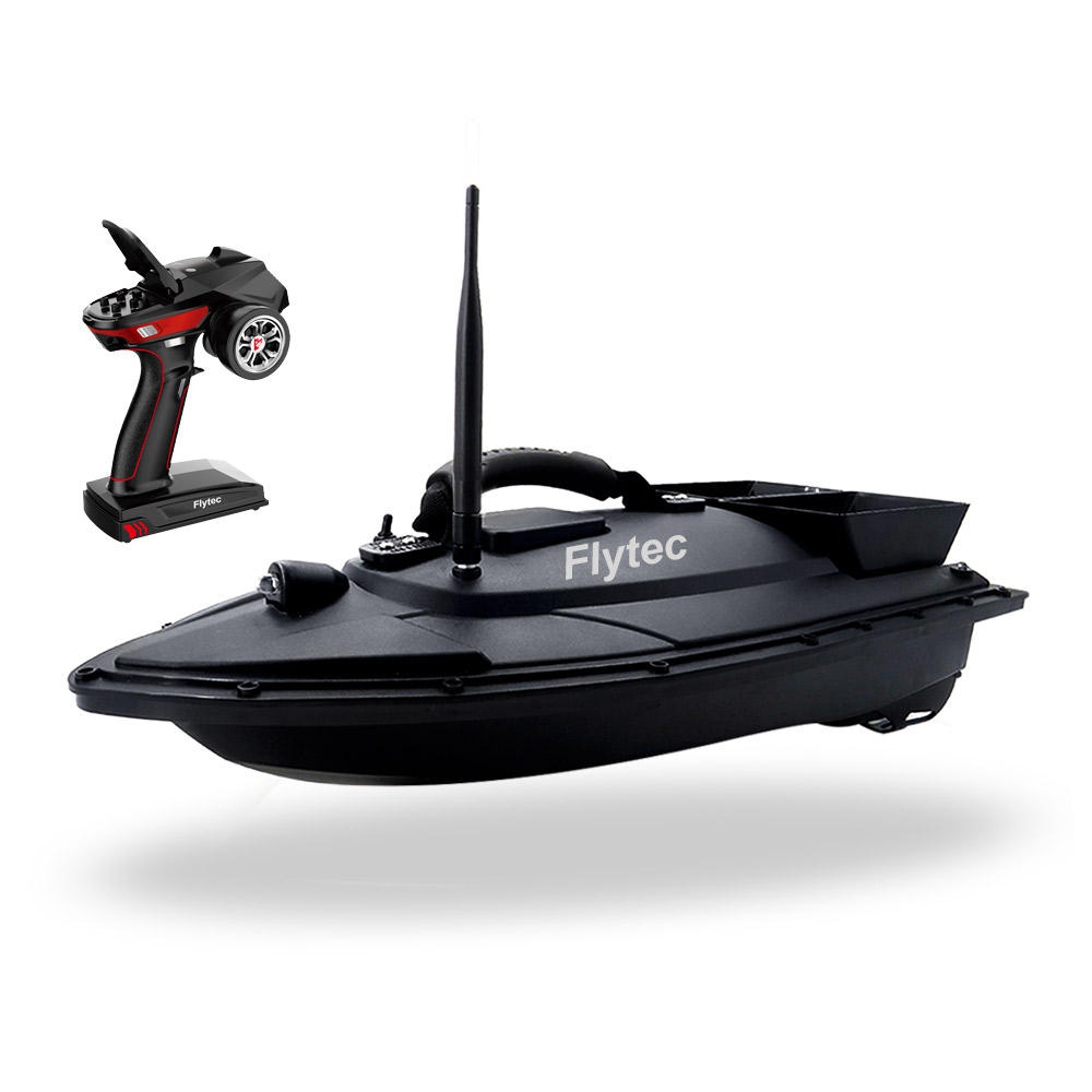 Flytec V500 500m Remote Distance Fishing Bait Double Motor 5.4km/h Fish Finder RC Boat RTR - Black
