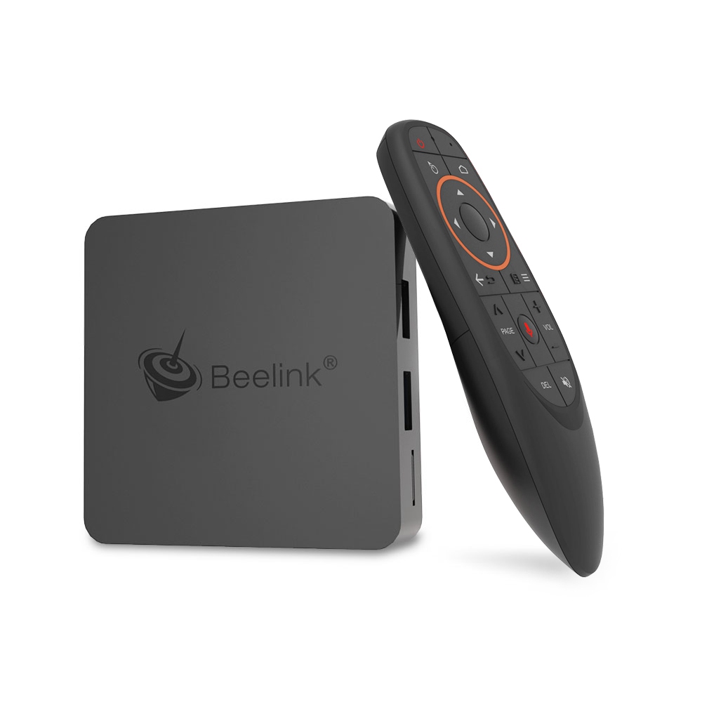 Beelink GTmini-A Amlogic S905X2 Android TV 8.1 2GB DDR4 32GB eMMC 4K TV Box con voz Control remoto de banda dual WiFi Gigabit LAN USB3.0 Bluetooth
