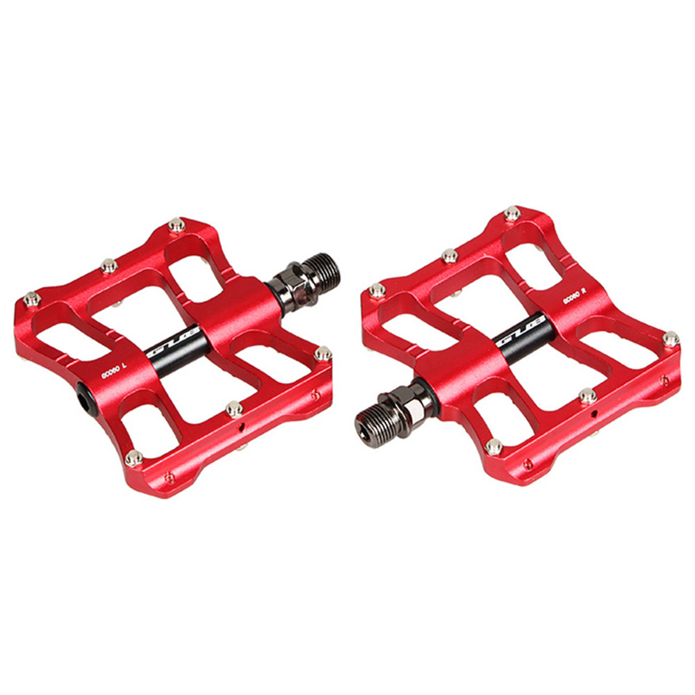 

GUB GC060 Cycling Pedals MTB Mountain Bike Bicycle Aluminum Alloy Anti-slip Pedal - Red