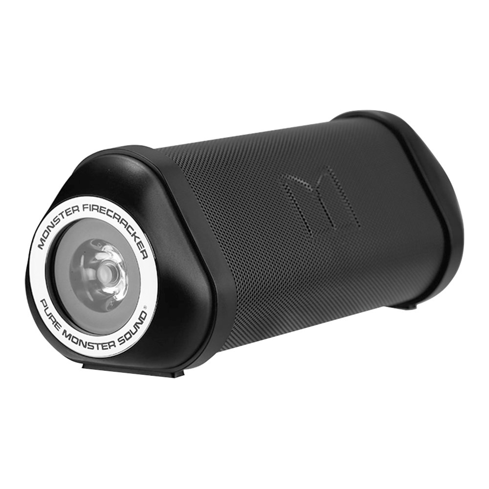 

Monster FireCracker Portable Bluetooth Speaker IPX5 Water Resistant - Black
