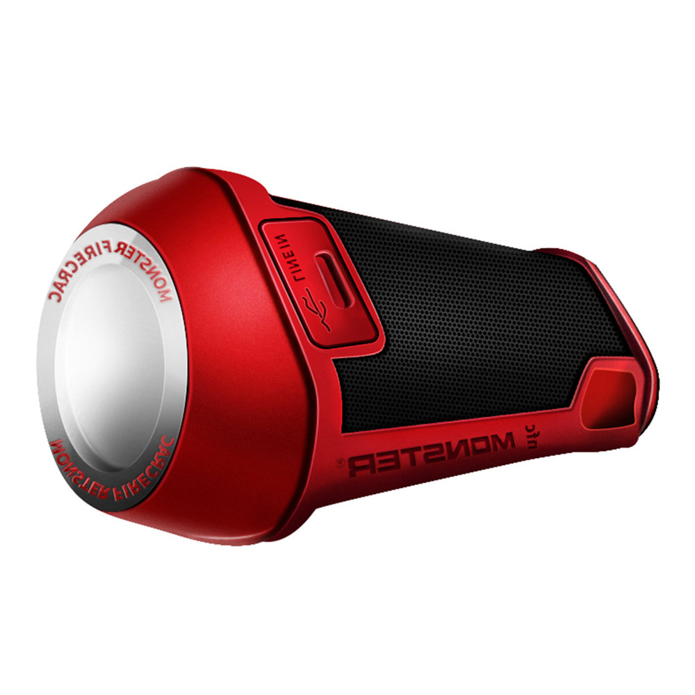 Monster FireCracker Portable Bluetooth Speaker Red