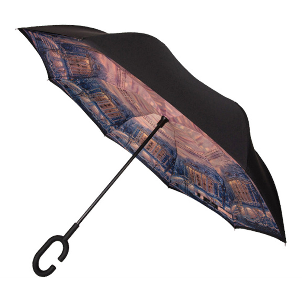 

Foldable Reverse Umbrella Double Layer Windproof - Multi Colors