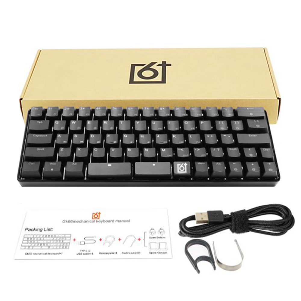 Skyloog GK66 Type-C Wired 66Key Mechanical keyboard Black