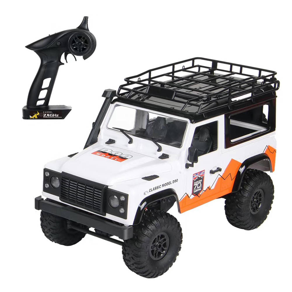 

MN Model MN-99 DEFENDER 1/12 4WD 2.4G 2CH Crawler Climbing Truck RC Car With Front LED Light RTR - White