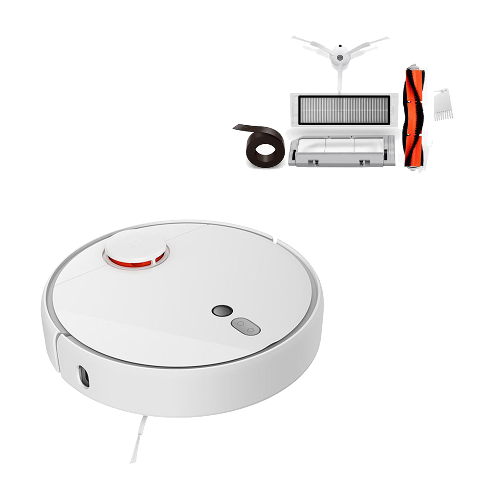 

Package A] Xiaomi Mijia 1S Robot Vacuum Cleaner (White) + Accessories 5 in 1 Kit