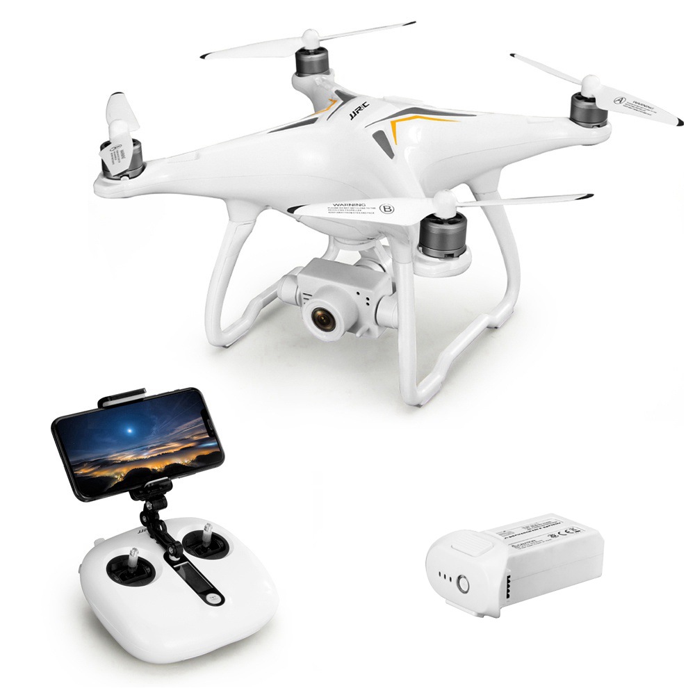 JJRC X6 Aircus GPS RC Drone White Two Batteries