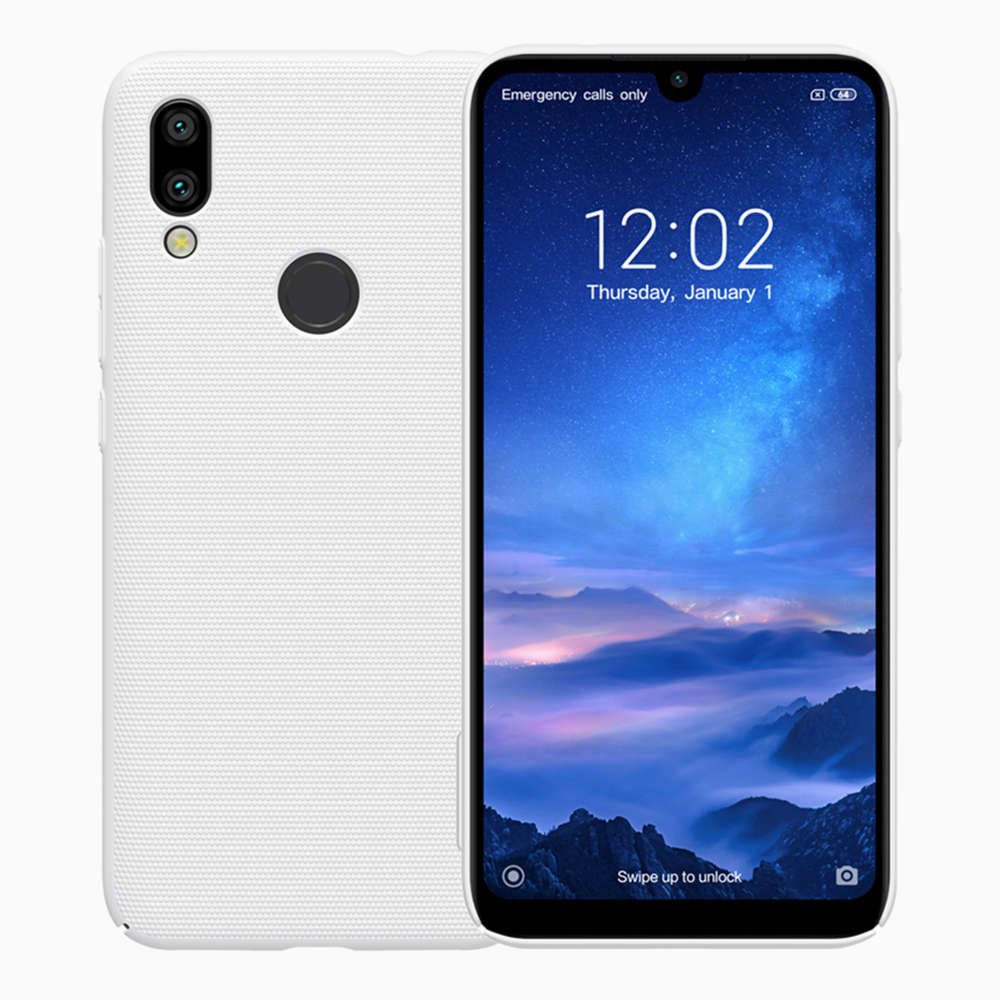 

NILLKIN Hard Phone Case For Xiaomi Redmi 7 Protective Back Cover - White