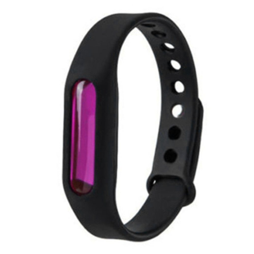 

Mosquito Repellent Bracelet Protection Silicone Wristband Environmental Friendly Safe For Kids-Black