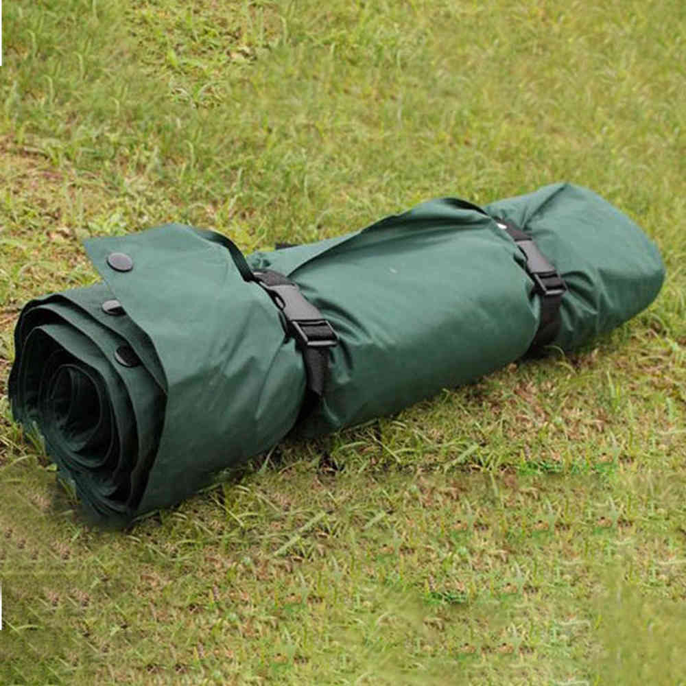 Inflatable Roll Mat - Olive Green, Lightweight and Durable
