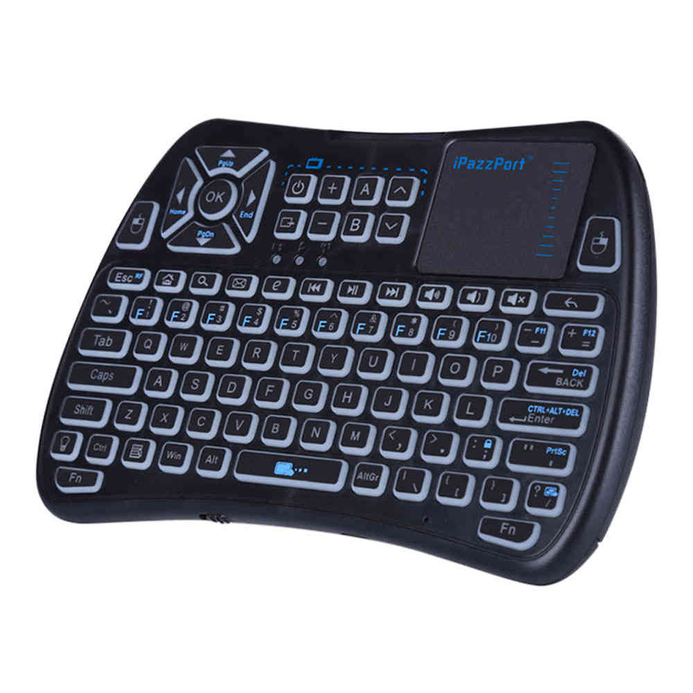 iPazzPort KP-810-21 2.4GHz Mini I8 Wireless QWERTY Keyboard with Touchpad Mouse 