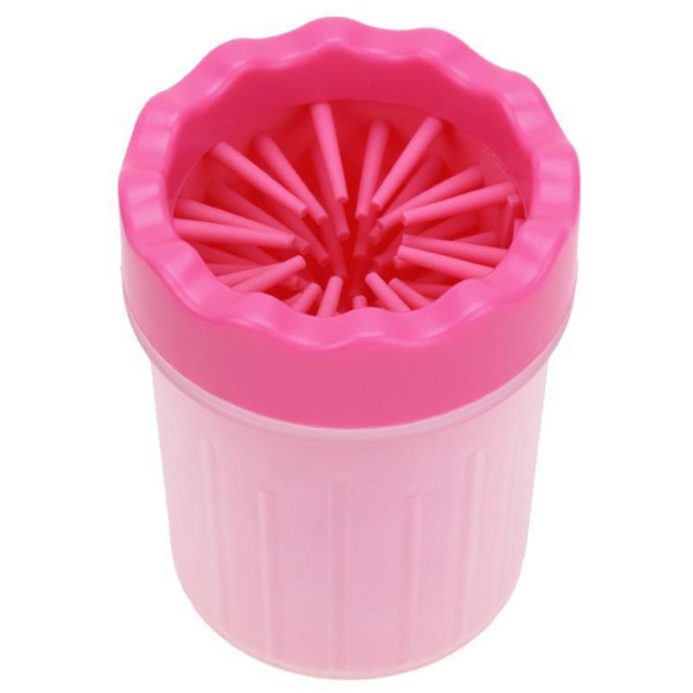 

Paw Washer Cup For Dogs Cats Pet Plastic Cleaning Tool - Size S Pink