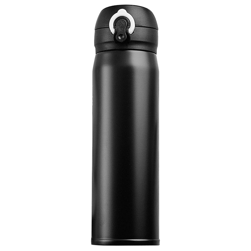 

500ml Thermos Stainless Steel Double Wall Thermal Cup Travel Mug Water Vacuum Bottle - Black