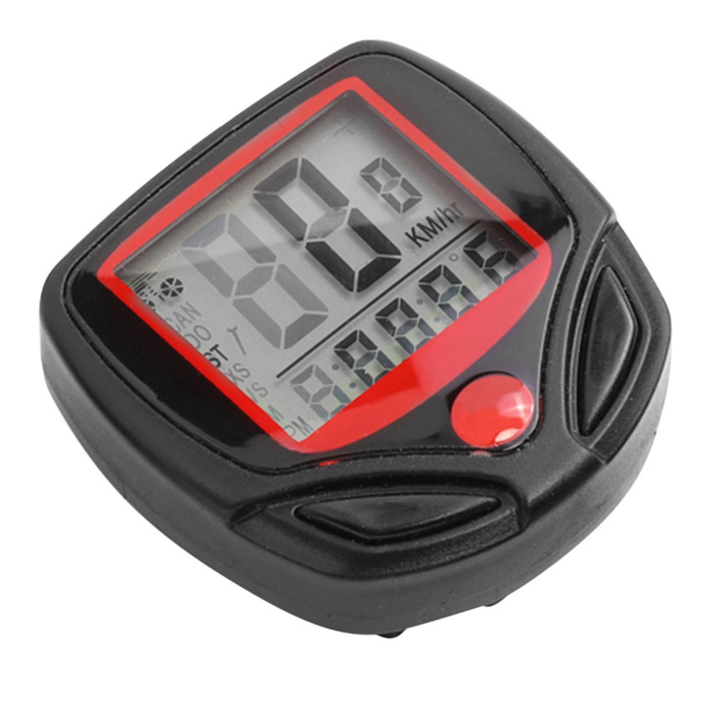 

Bike Computer Odometer Speedometer Cycling Stopwatch With LCD Digital Display-Black