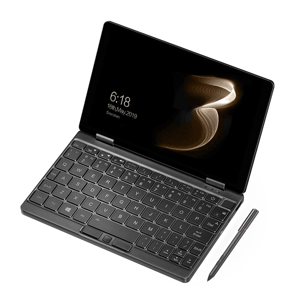 

One Netbook One Mix 3S Yoga Pocket Laptop Intel Core M3-8100Y Dual-Core (Black) + Original Stylus Pen+Original PU Leather Protective Case