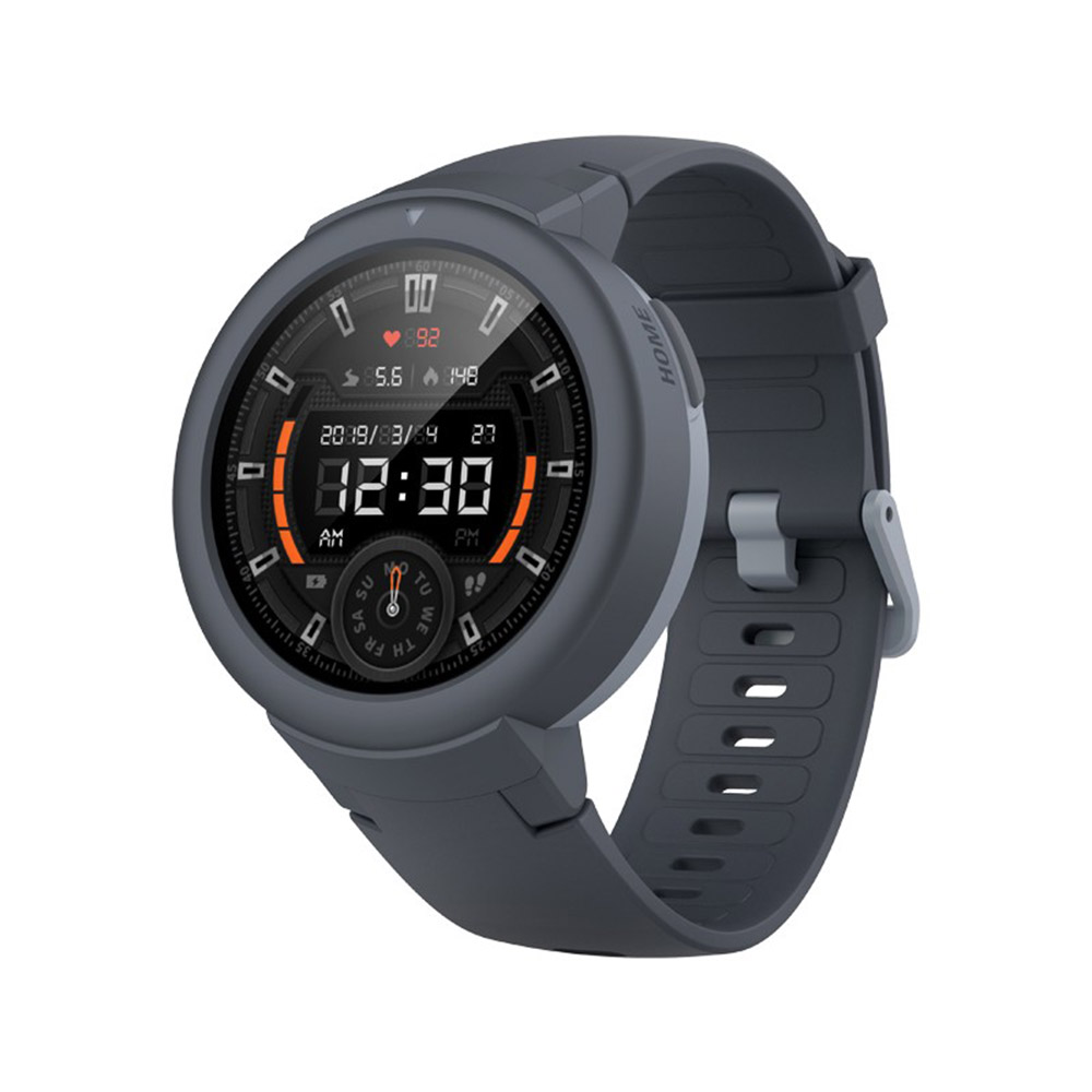 AMAZFIT Xiaomi Huami Verge Lite Smartwatch 20 Days Battery Life 1.3 Inch AMOLED Screen Built-in GPS Heart Rate Monitor Global Version - Deep Gray