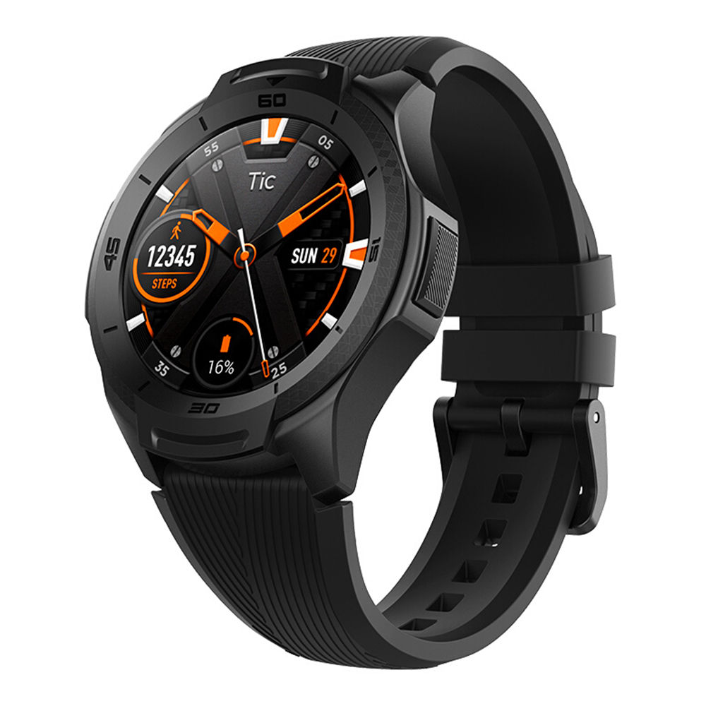 

Ticwatch S2 Sports Smartwatch Wear OS by Google 1.39" AMOLED Display 5ATM Water Resistant MIL-STD-810G Built-in GPS 24/7 Hours Heart Rate Monitor - Black
