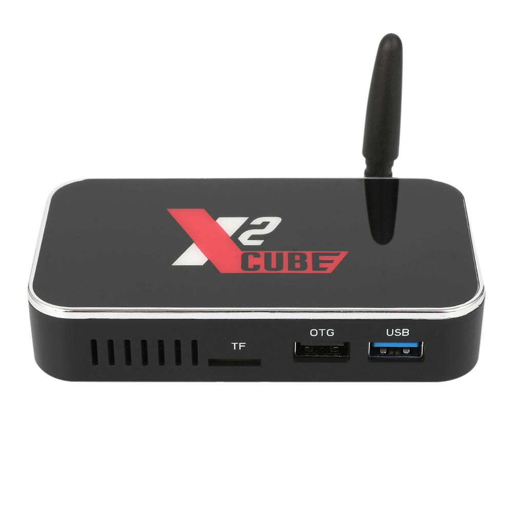 X2 CUBE Amlogic S905X2 Android 9.0 2GB LPDDR4/16GB eMMC TV Box 2.4G+5G WIFI 1000Mbps LAN USB3.0 Samba Server-- Black