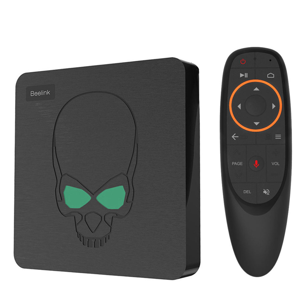 Beelink GT-King Amlogic S922X 2.2GHz Android 9.0 Dual System 4GB DDR4 64GB eMMC 4K TV Box with 2.4G Air Mouse Dual Band WiFi Gigabit LAN Bluetooth USB3.0