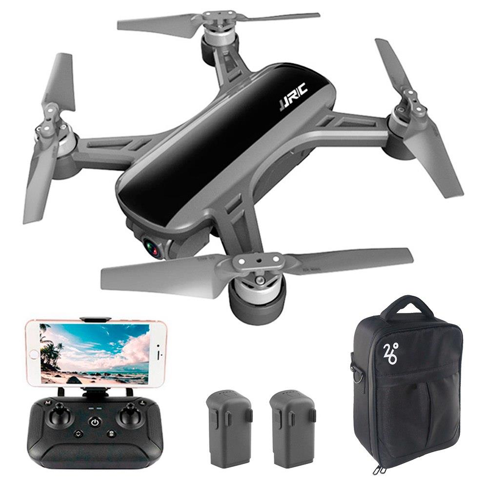 

JJRC X9 Heron GPS 5G WiFi FPV Brushless RC Drone With 1080P HD Camera 2-Axis Gimbal RTF Black - Three Batteries with Bag