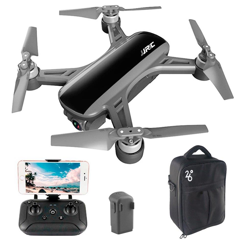

JJRC X9 Heron GPS 5G WiFi FPV Brushless RC Drone With 1080P HD Camera 2-Axis Gimbal RTF Black - Two Batteries with Bag