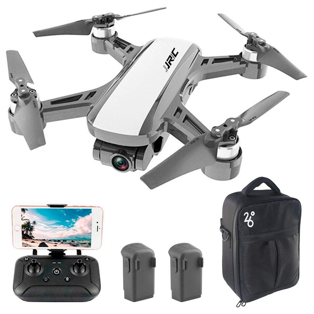 

JJRC X9 Heron GPS 5G WiFi FPV Brushless RC Drone With 1080P HD Camera 2-Axis Gimbal RTF White - Three Batteries with Bag
