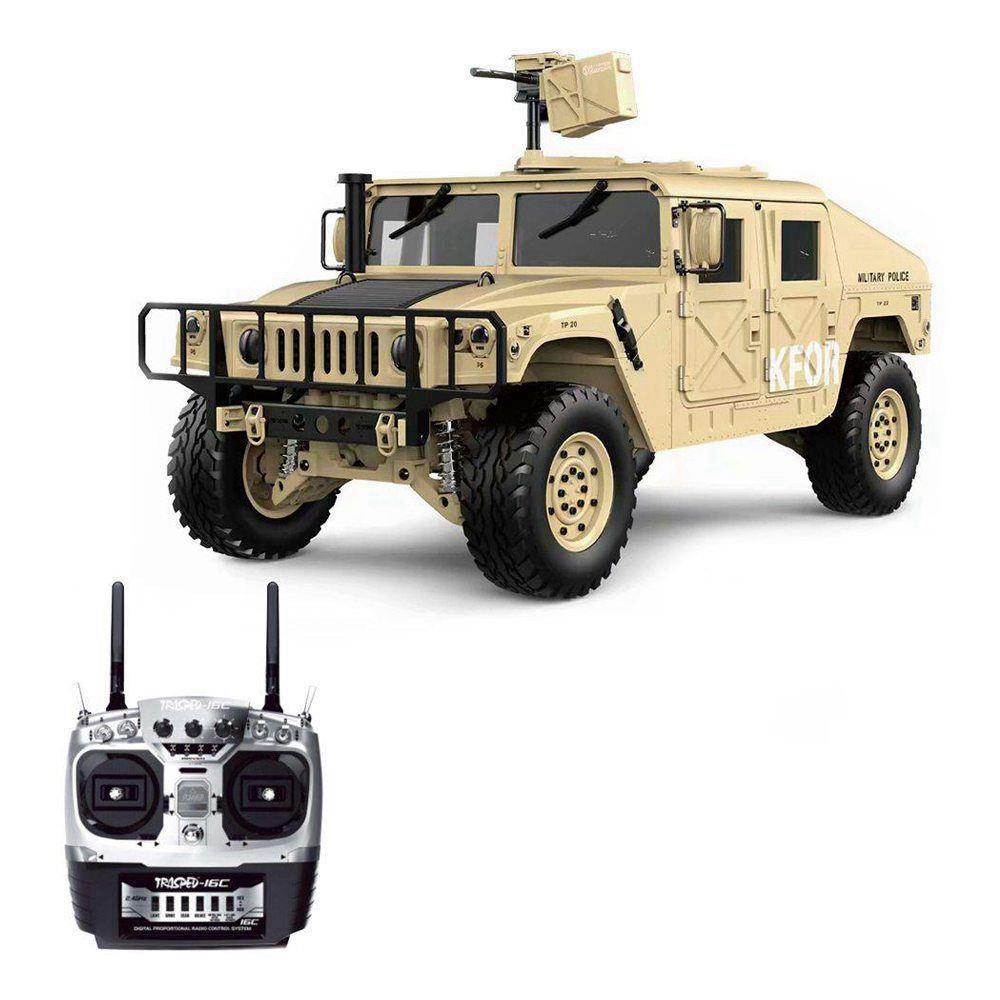 

HG P408 1/10 2.4G 4WD U.S.4X4 Military Vehicle Truck RC Car Without Battery Charger RTR - Khaki