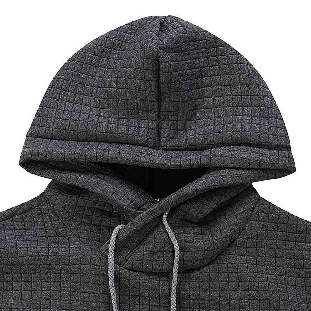 Mens Winter Hoodie Warm Hooded Sweatshirt Coat Size 2xl Dark Gray