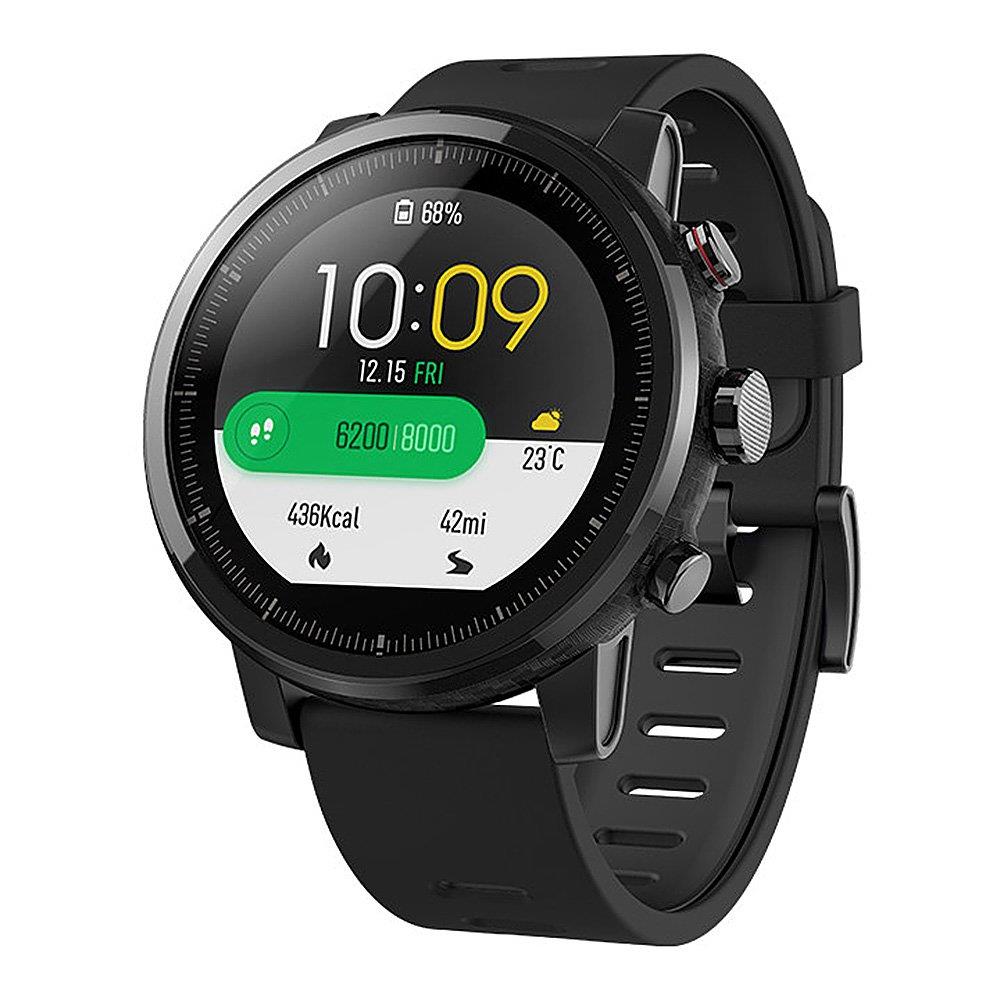 

Xiaomi HUAMI AMAZFIT Stratos Smart Sports Watch 2 1.34 Inch Screen 5ATM GPS Firstbeat Swimming Mode WOS 2.0 Support Strava With Silicone Strap English Version - Black