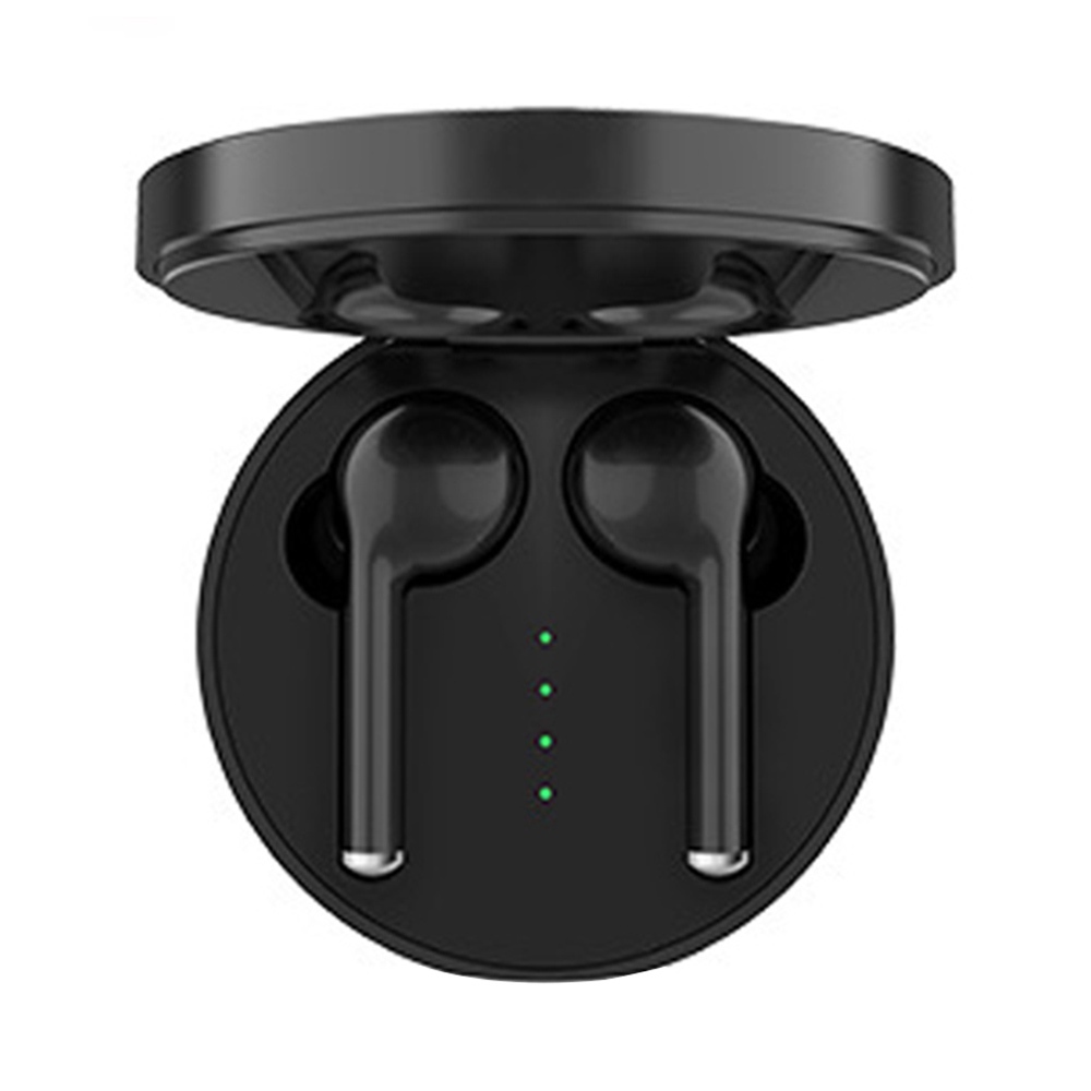 

TW40 Bluetooth 5.0 TWS Earbuds Hifi Stereo Sound Bilateral Call Siri Google Assistant 500mAh Charging Battery - Black