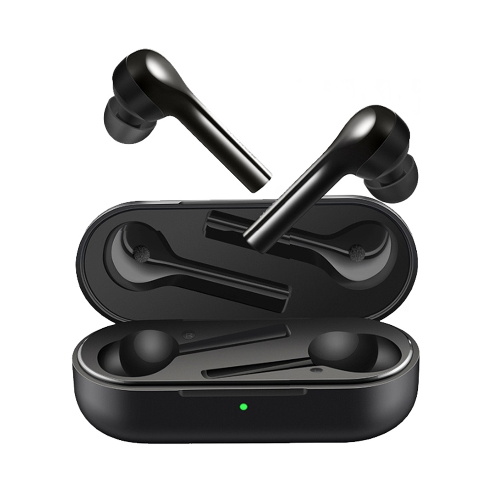 Huawei CM-H1C FreeBuds Bluetooth 4.2 TWS Earbuds Voice Assistant IP54 Double-Tap Control Noise Canceling Headphones - Black