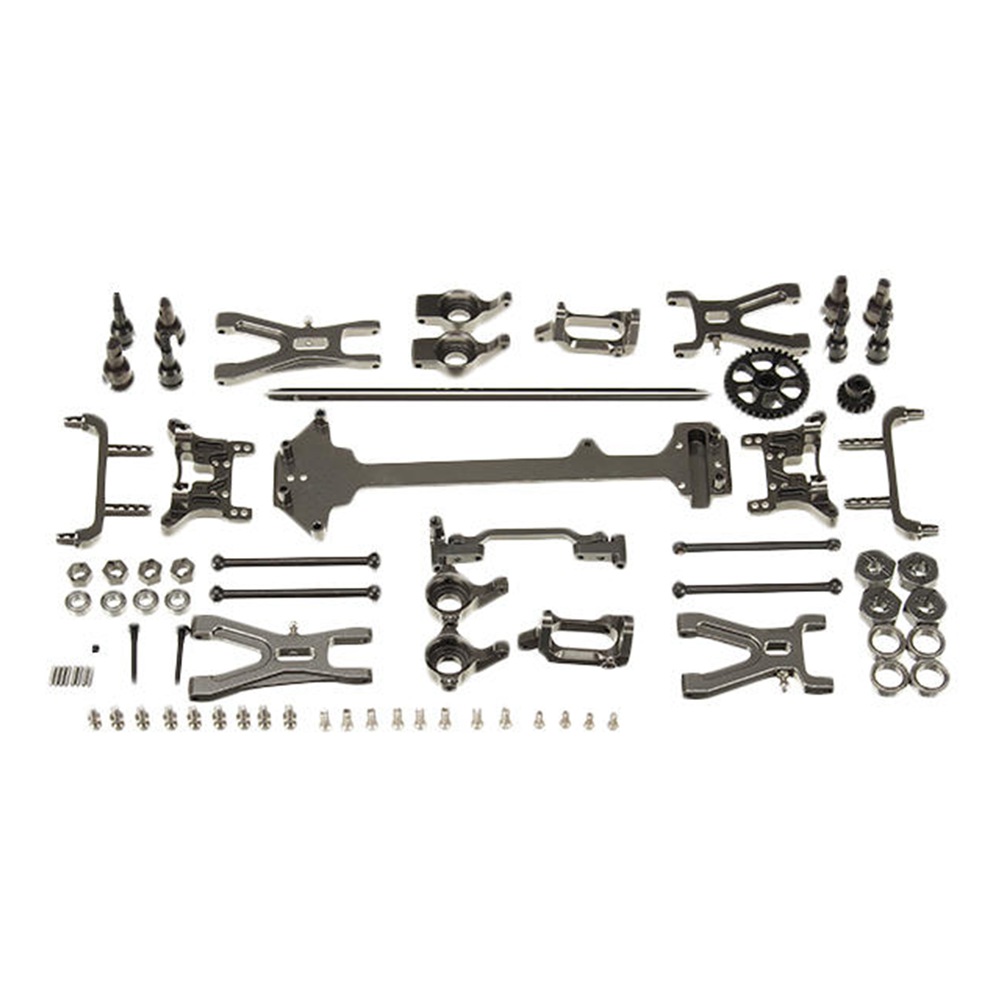 

WLtoys 1/18 A949 A959 A969 A979 K929 High-speed Off-road RC Car Upgraded Metal Parts Kit - Gray