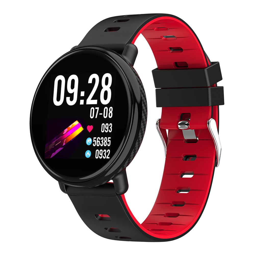 

Makibes K1 Smartwatch 1.3 Inch Round IPS Screen Multi-sport Functions IP68 Water Resistant Heart Rate Blood Pressure Monitor - Red