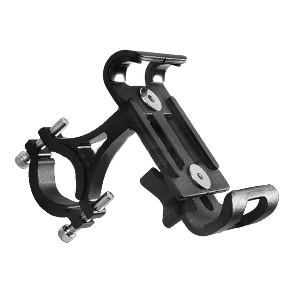 

Aluminium Alloy Mobile Phone Holder Fixed Bracket For Xiaomi & KUGOO Scooter for Bike Bicycle Cycling - Black