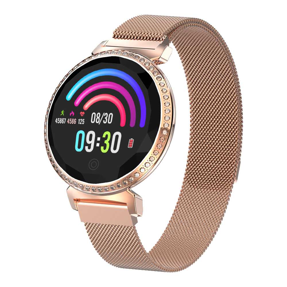 Makibes MC11 Smartwatch 1.04 inch IP67 Heart Rate Monitor Steel Strap