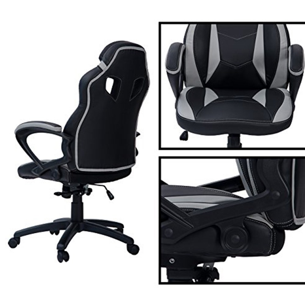 Merax Ergonomic Gaming Chair Executive Office Chair Grey