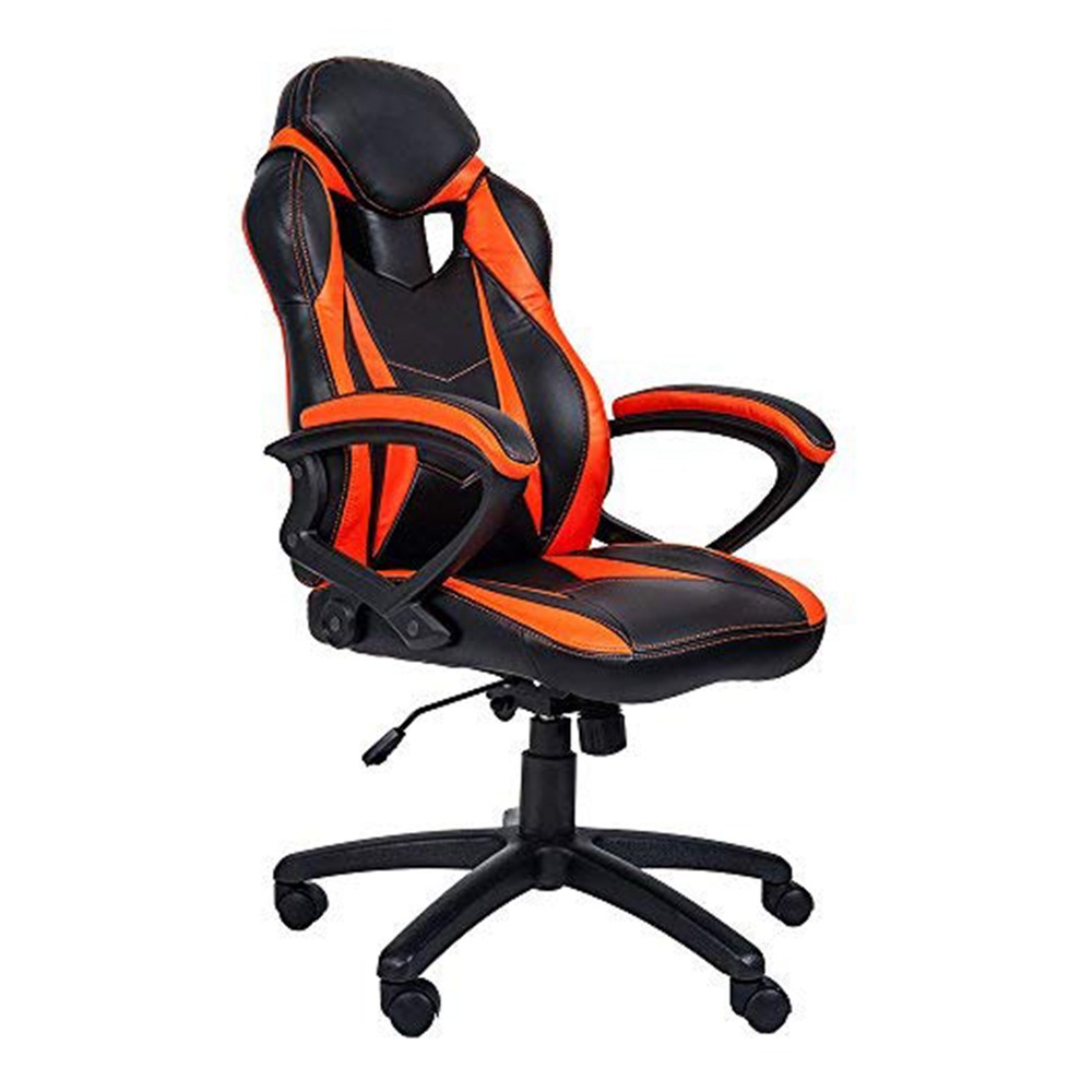 

Merax Ergonomic Gaming Chair Leather Adjustable Executive High Back Swivel Office Chair - Orange