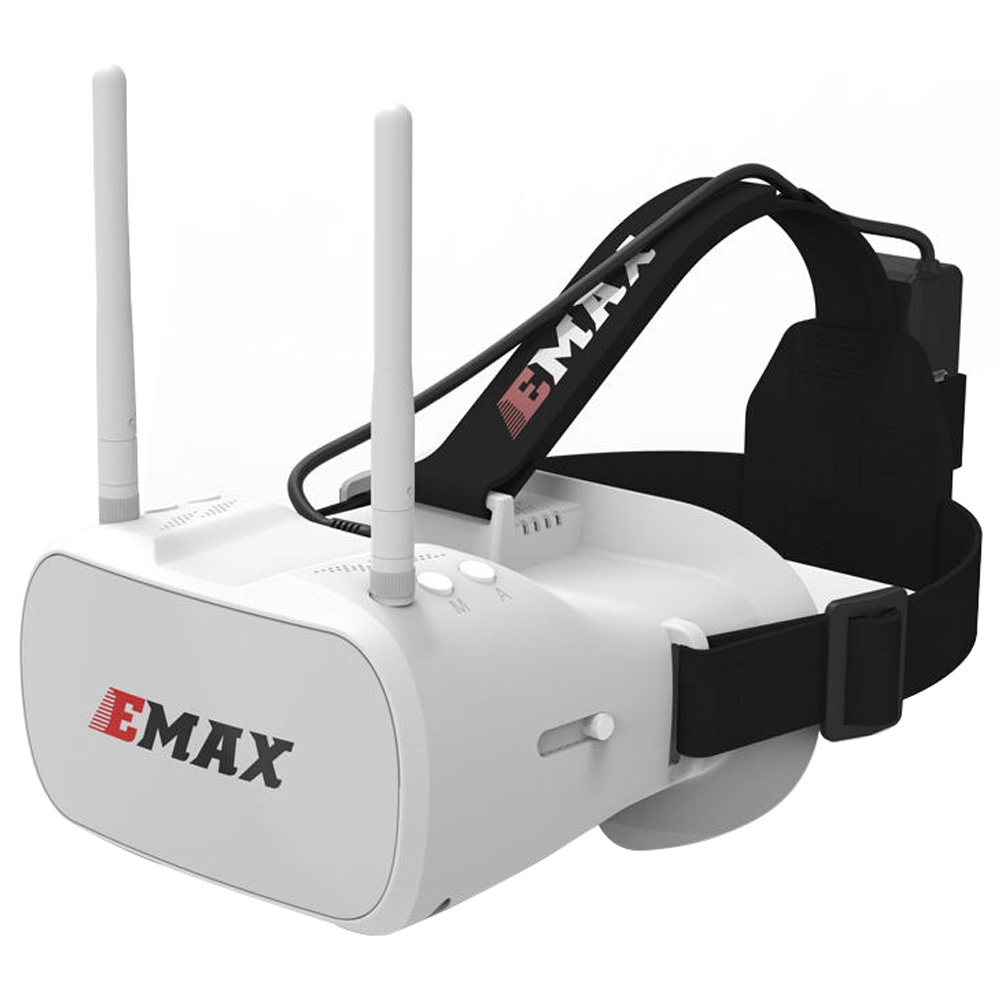 

Emax Transporter 5.8G 48CH 4.3Inch Diversity Video Display FPV Goggles Built-in Fan Dual Antenna For FPV Racing Drone