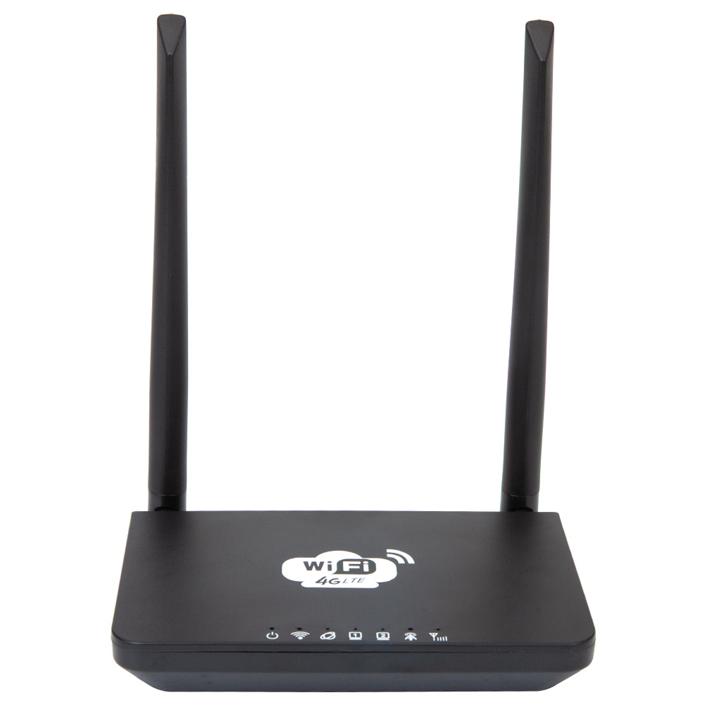 

CP6 4G LTE Smart WIFI Router 802.11 b/g/n 300Mbps Support SIM Card FDD-LTE/WCDMA/GSM - Black