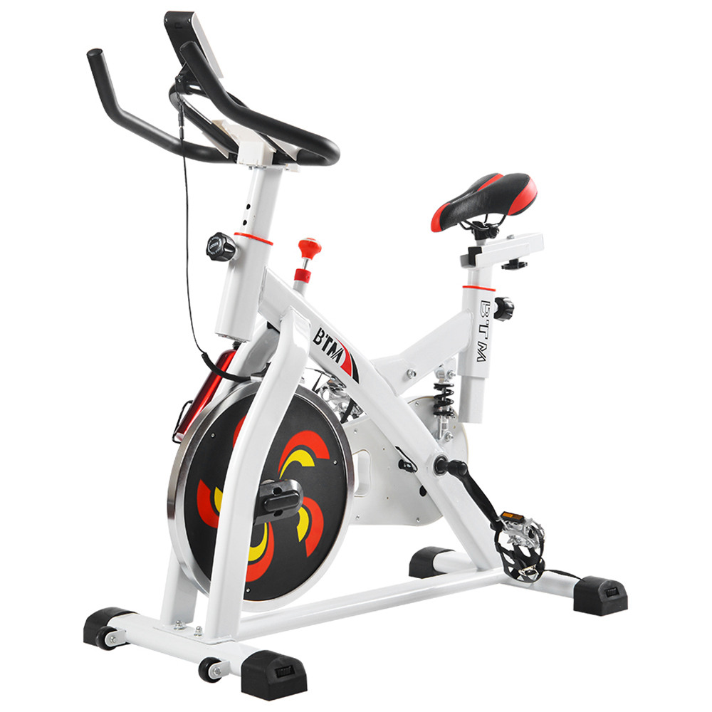 BTM S-305 Spin Bike Indoor Cycling Exercise Equipment - White