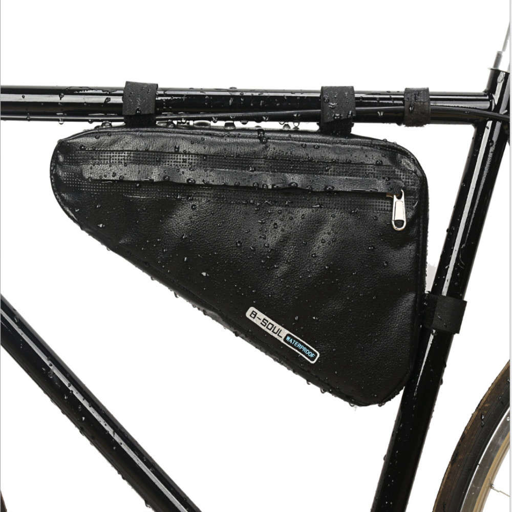 B-SOUL Bicycle Triangle Bag Large Capacity Black