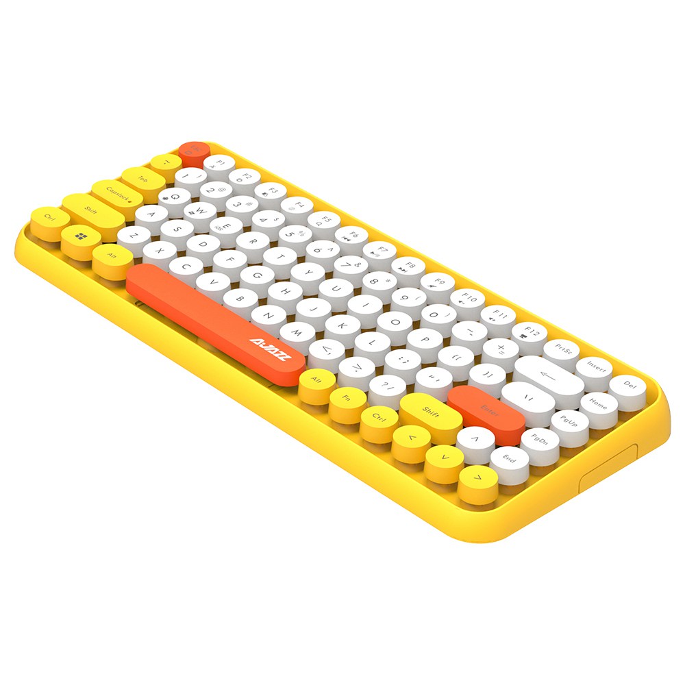 Ajazz 380i Bluetooth Wireless Keyboard Yellow