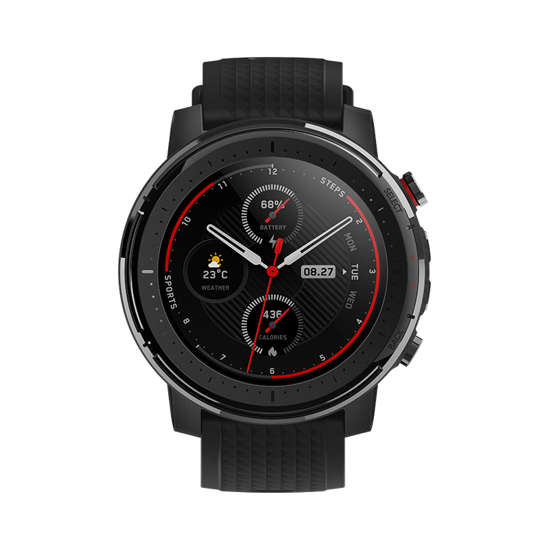 amazfit stratos sport smartwatch black
