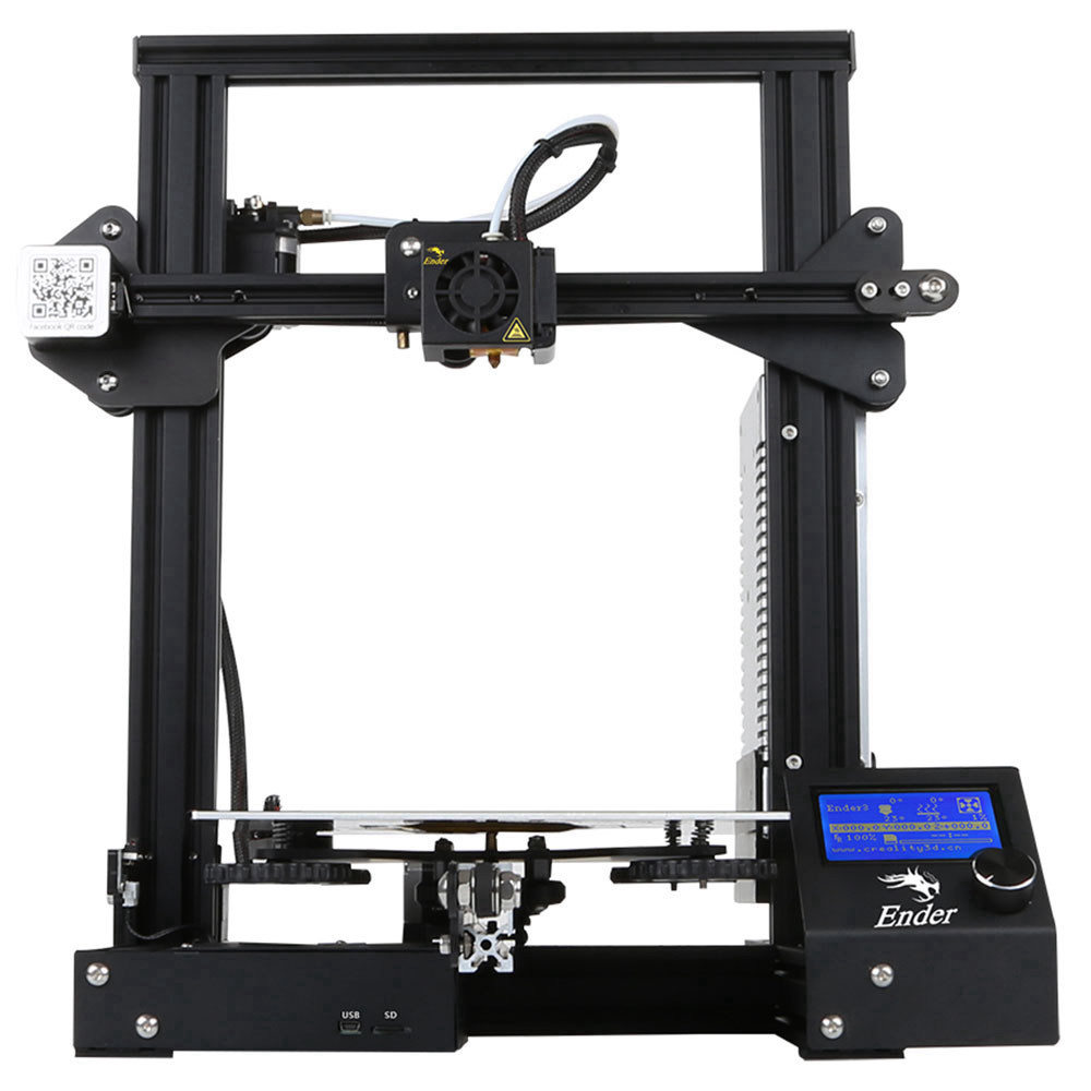 Creality3D Ender-3 V-slot Prusa I3 3D Printer Kit Power Resume Function 220x220x250mm Printing Size