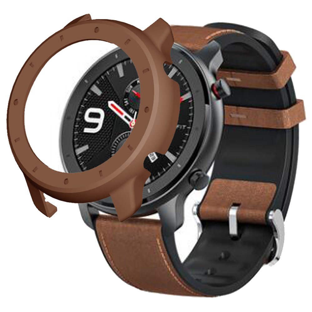 Protective Hard Cover Case For Xiaomi HUAMI AMAZFIT GTR Smart Sports Watch 47MM - Brown