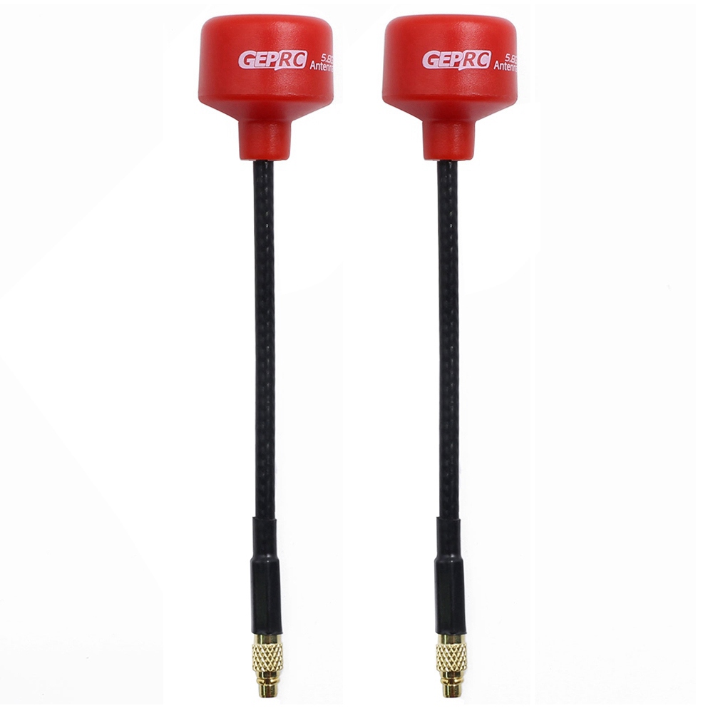 

2PCS Geprc Momoda 5.8G 2dBi RHCP MMCX FPV Antenna For FPV Goggles Monitor Racing Drone - Red