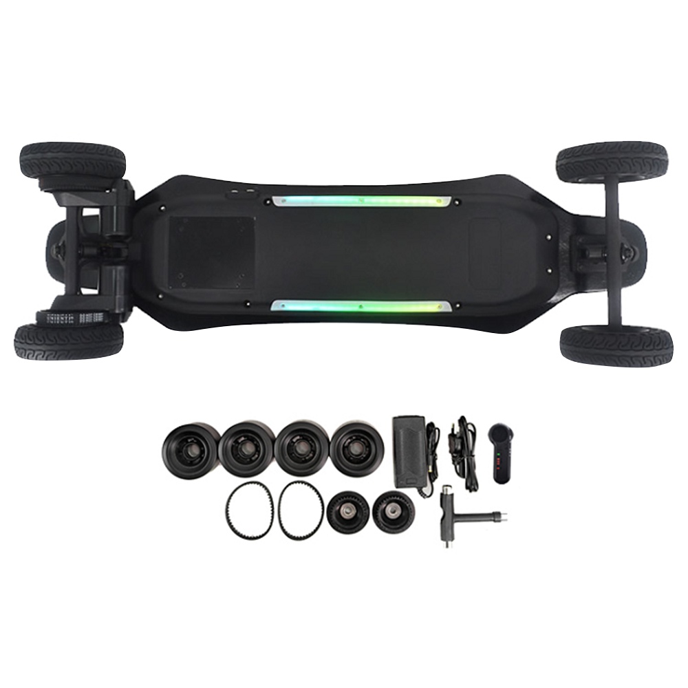 JKING 2.0 SUV Belt Drive Electric Skateboard Max 38Km/H Black